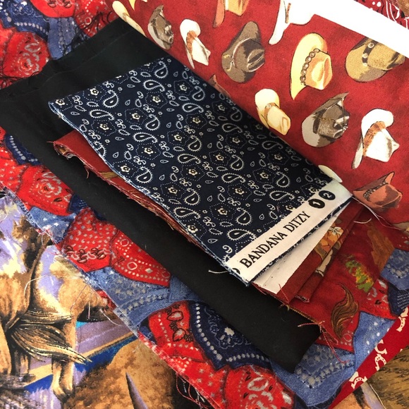 Cowboys and Indians western style quilt shop quality material bundle quilting - Picture 4 of 12